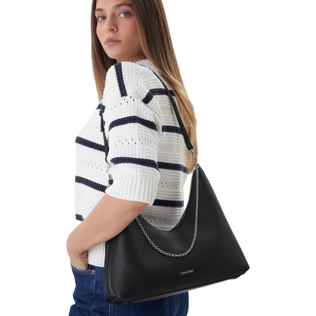 Calvin Klein — Sac noir réf. LV04F3495G femme — vue 2