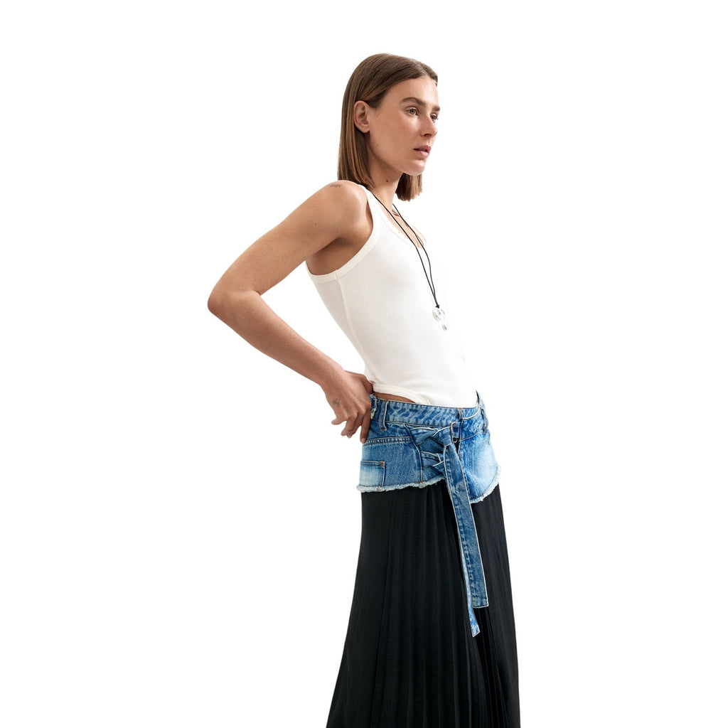 Desigual — Zwarte lange rok College voor dames — afbeelding 2