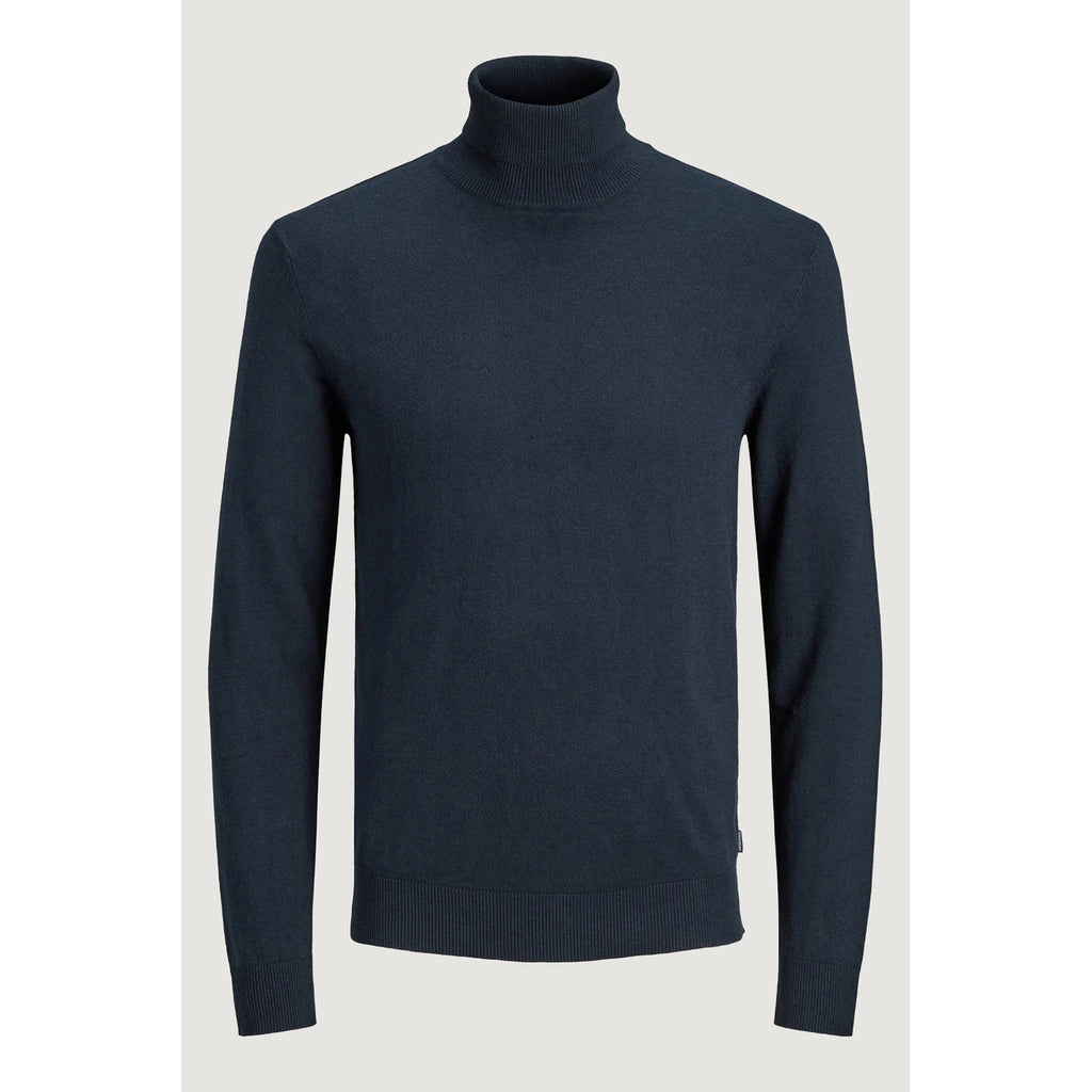 Jack & Jones — Pull Emil col roulé bleu marine homme — vue 4