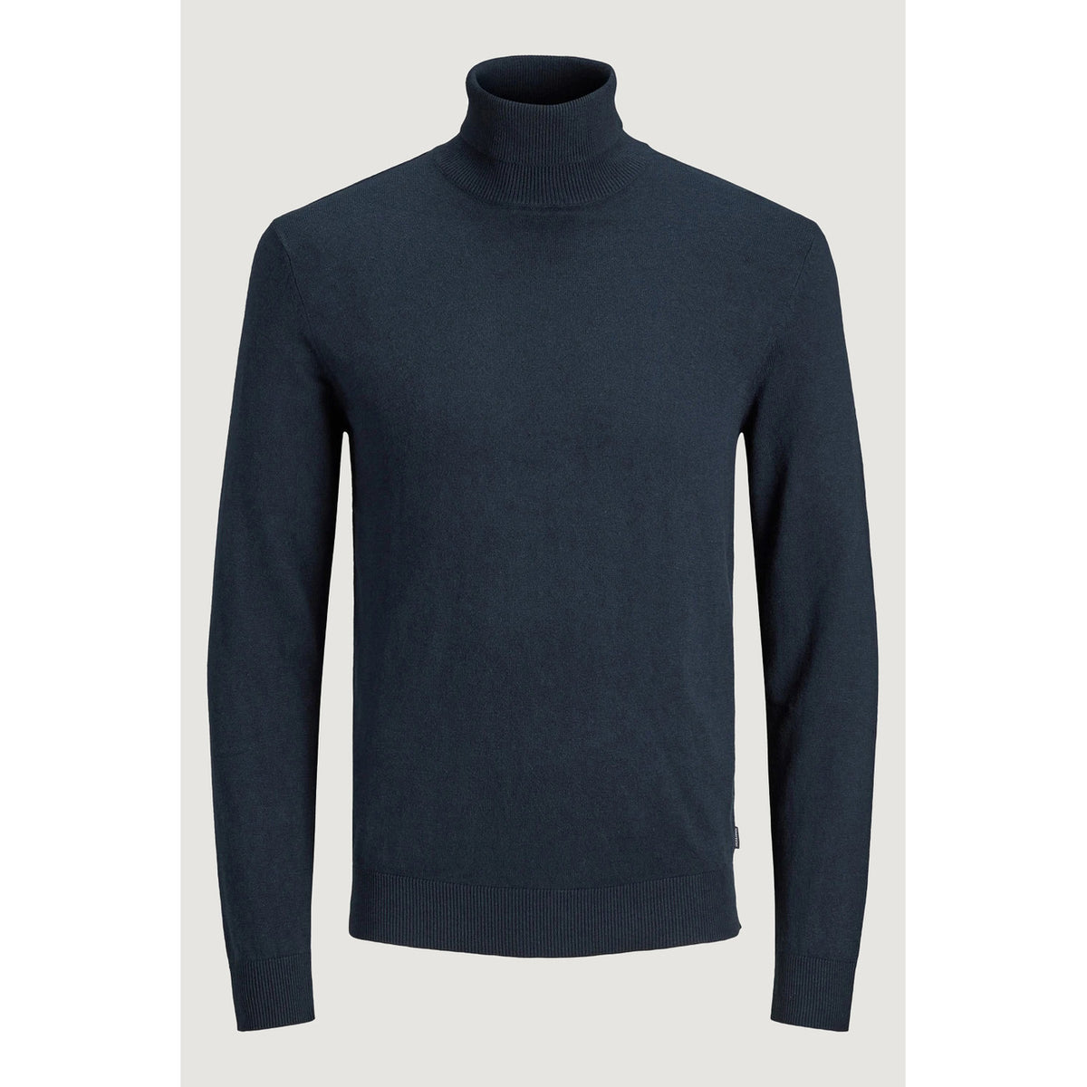 Jack & Jones — Emil navy blue turtleneck sweater for men — view 4