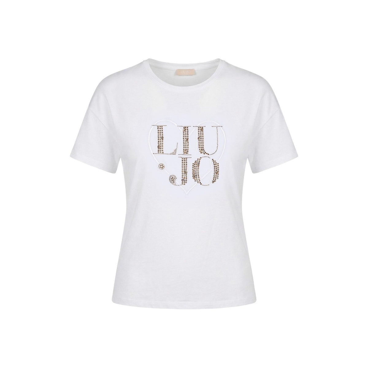 Liu Jo — T-shirt blanc réf. WA6489 JS923 femme — vue 2