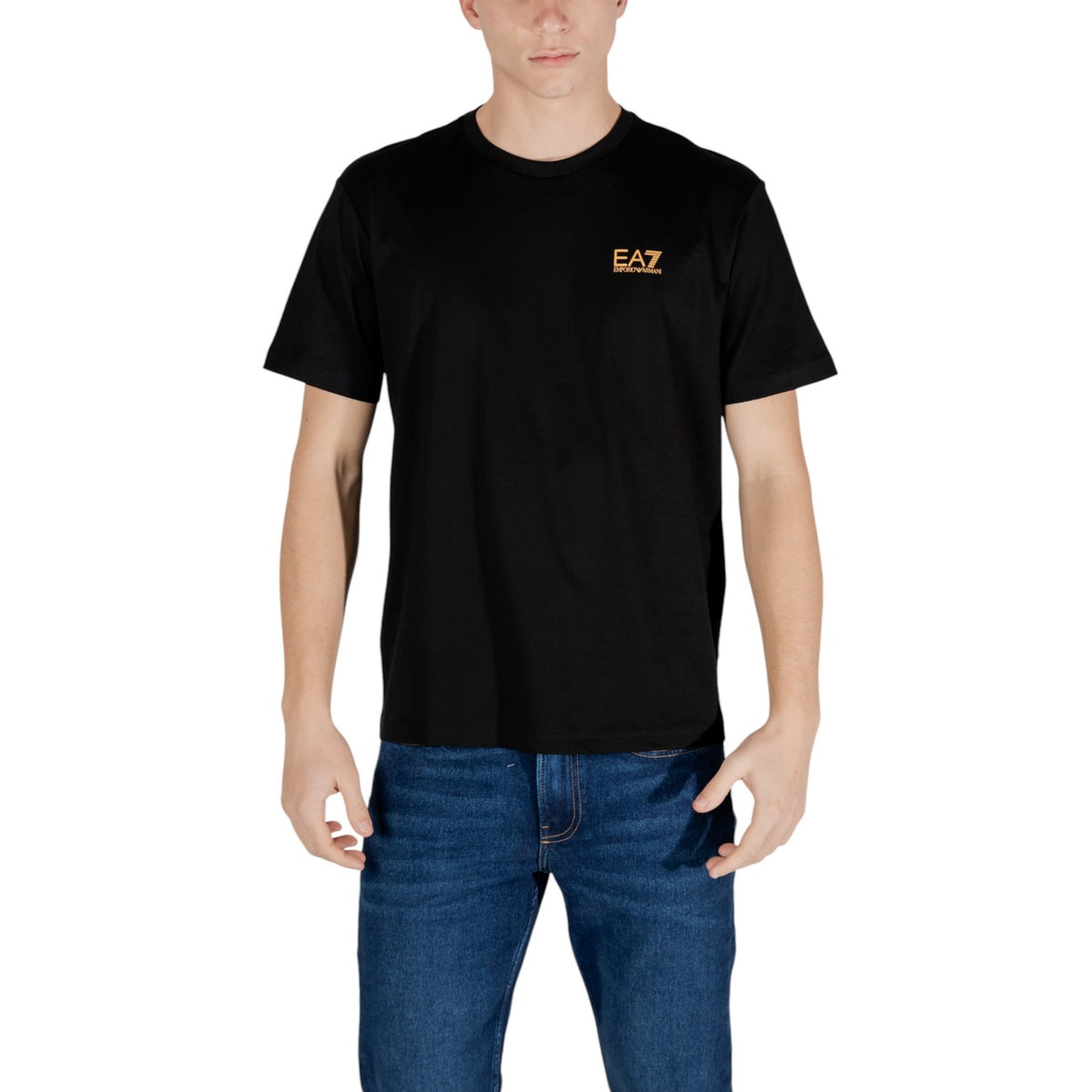 EA7 — Schwarzes Herren-T-Shirt — Ansicht 8