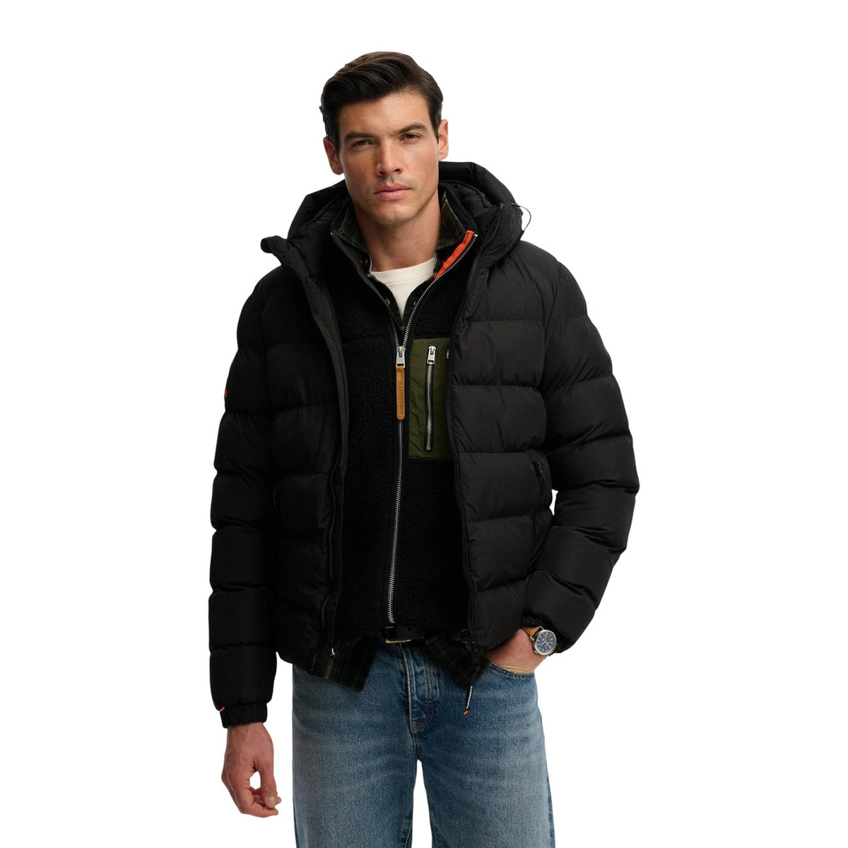 Superdry — Hooded Sports Puffer-jas voor heren — afbeelding 5