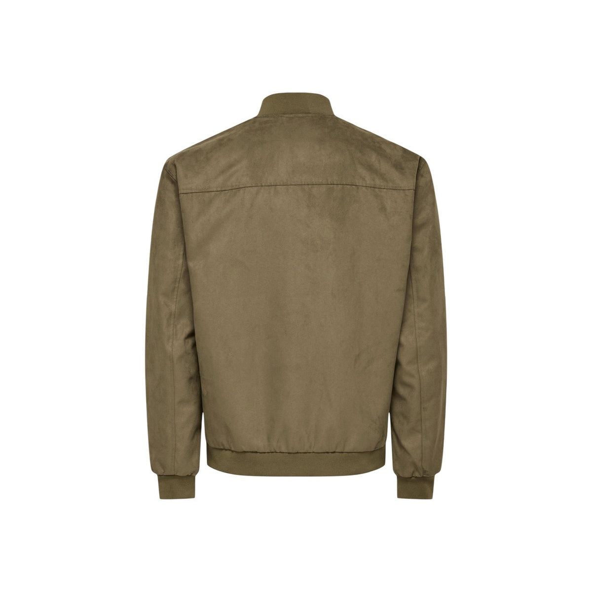 Only & Sons — Bomber Lucas effet daim vert homme — vue 5