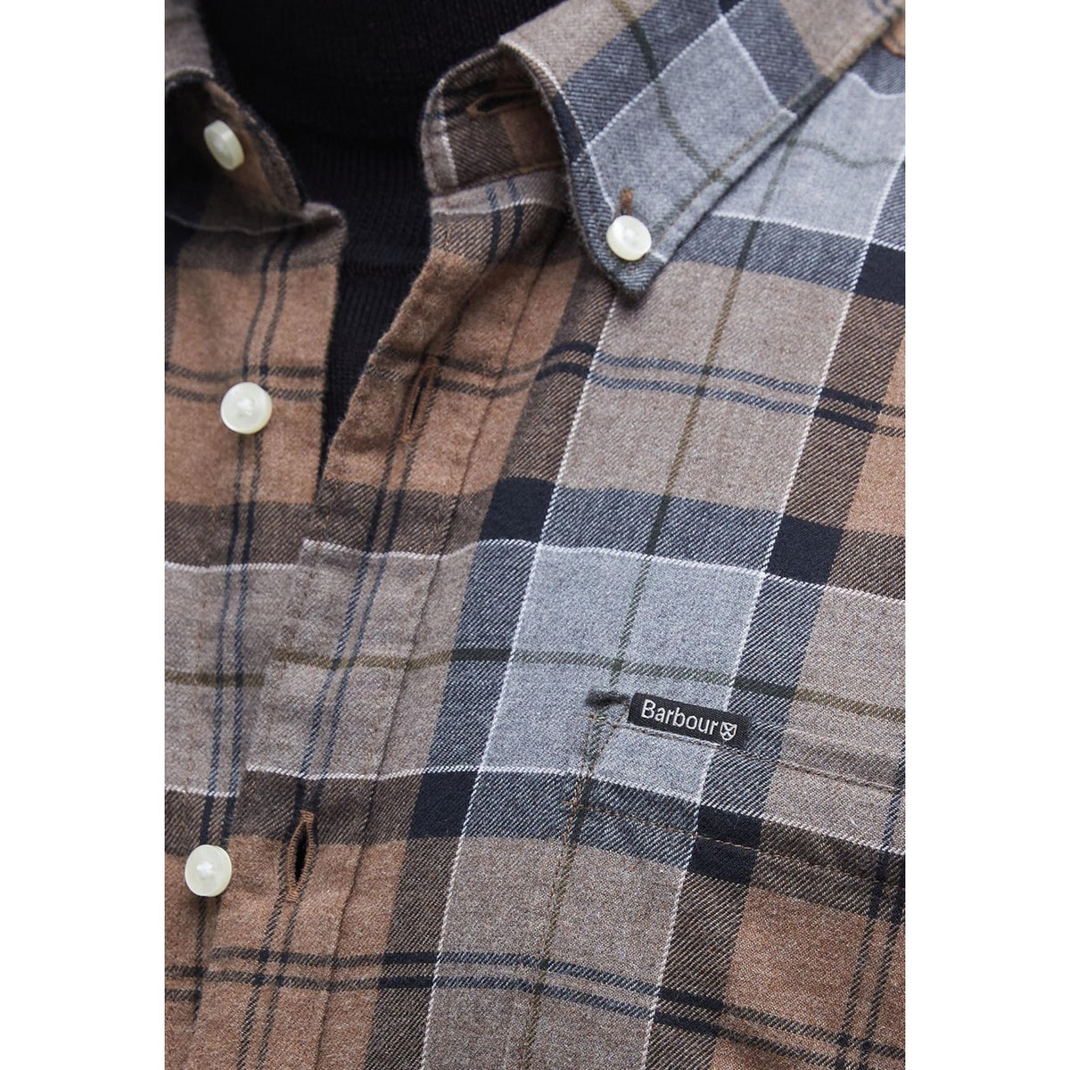 Barbour — Beige geruit Portdown Tailored herenoverhemd — afbeelding 2