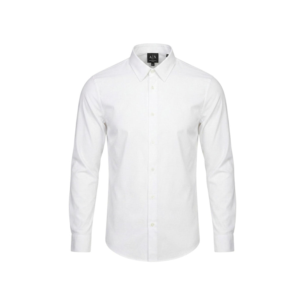 Armani Exchange — Men’s white stretch shirt — view 4