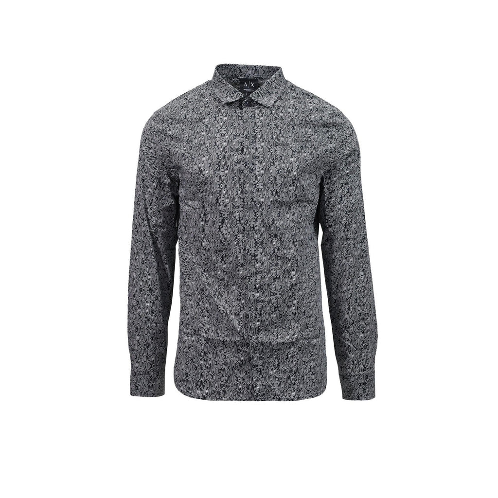 Armani Exchange — Chemise stretch noire homme