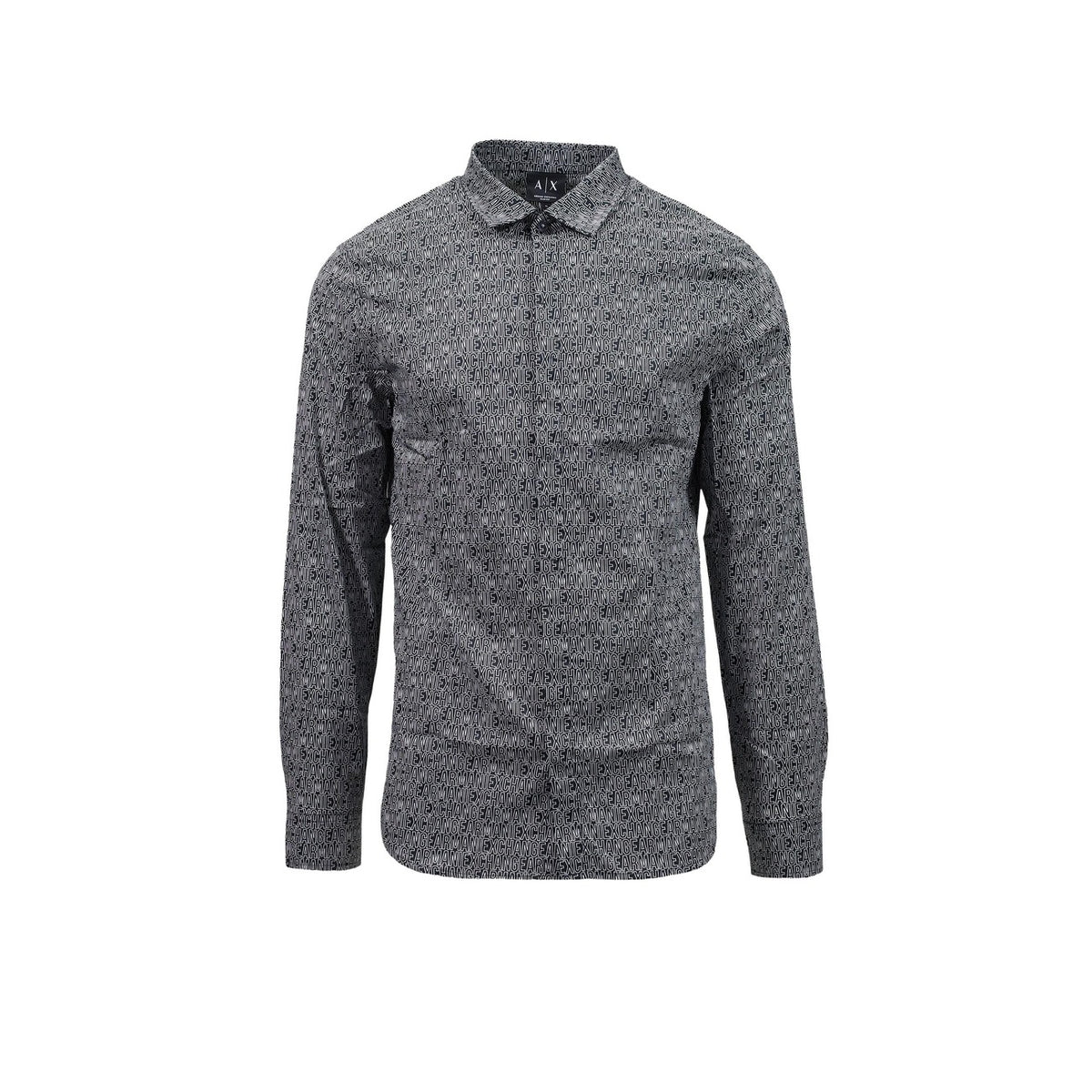 Armani Exchange — Chemise stretch noire homme