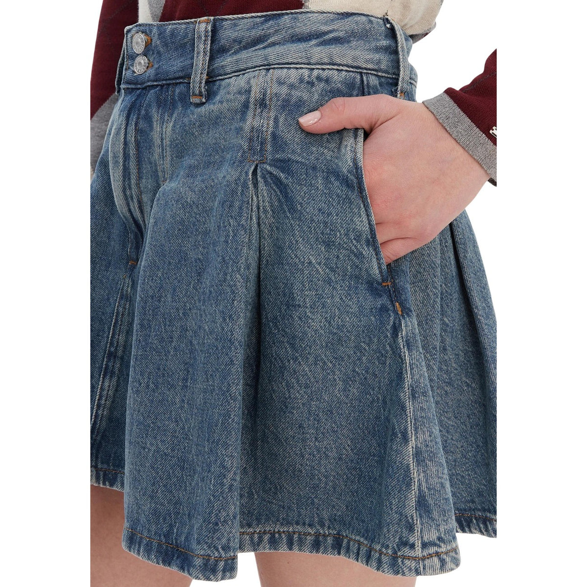 Tommy Jeans — Blauwe rok DW0DW21992 dames — afbeelding 4