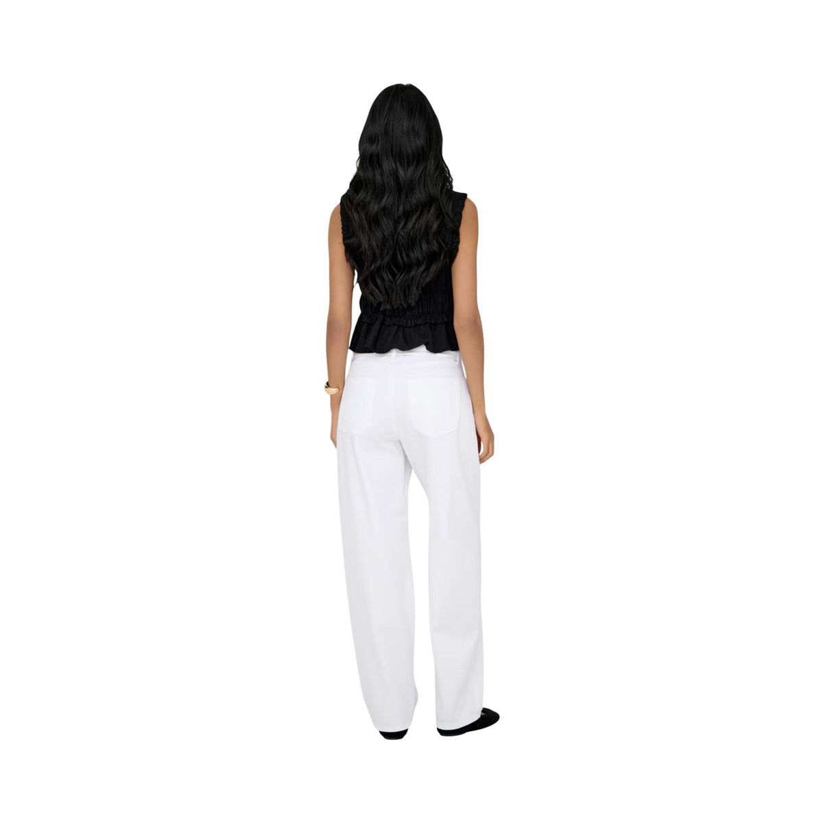 Only — ONLGIANNA white women’s jeans — view 2