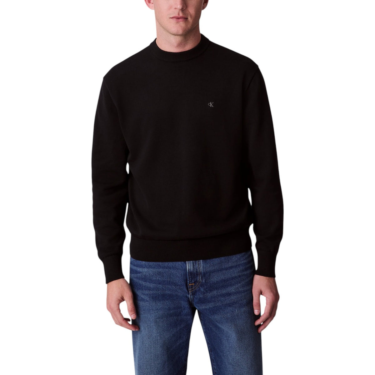 Calvin Klein Jeans — Pull LV04RC309G blanc homme — vue 6