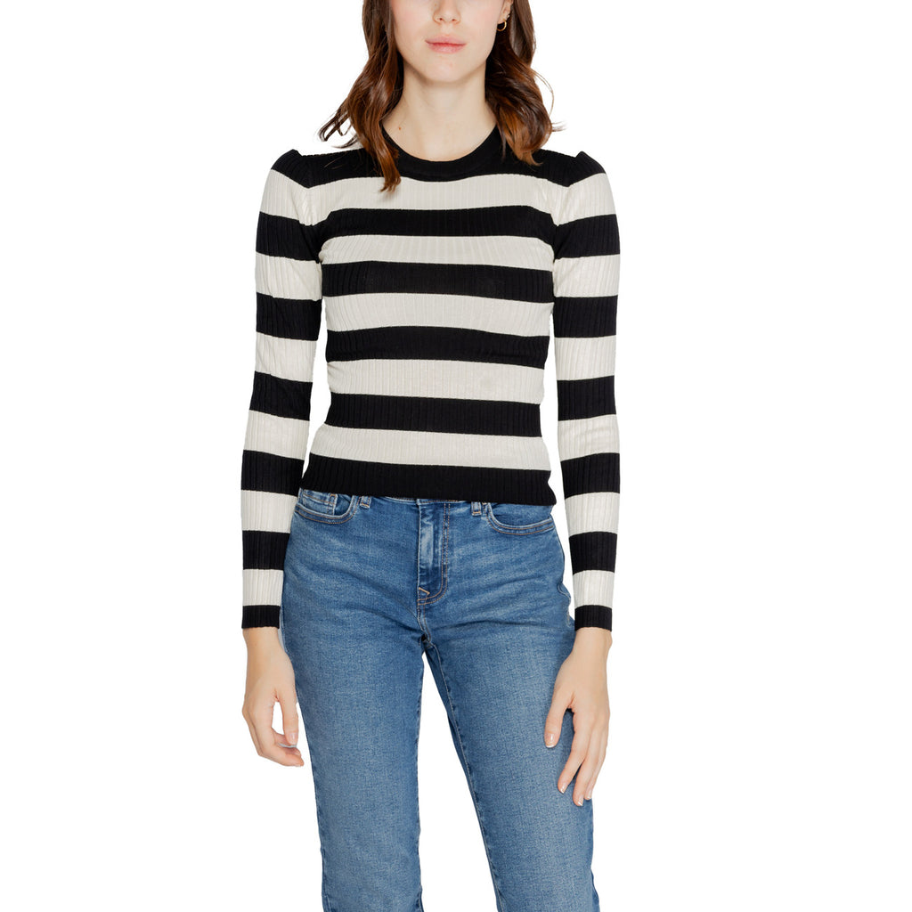 Jacqueline de Yong — Pull 15277223 col rond noir femme — vue 4