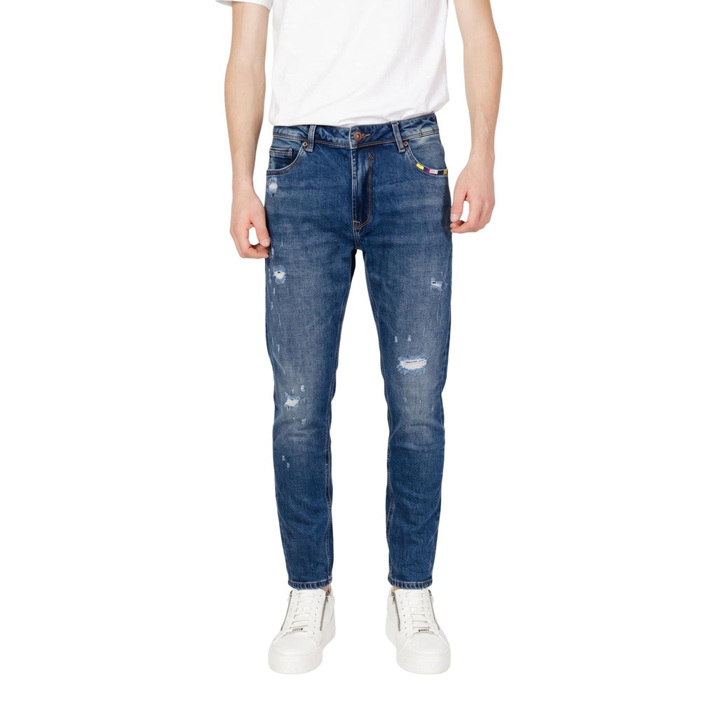 Gianni Lupo — Jean Bruce Regular Slim Fit bleu homme — vue 2