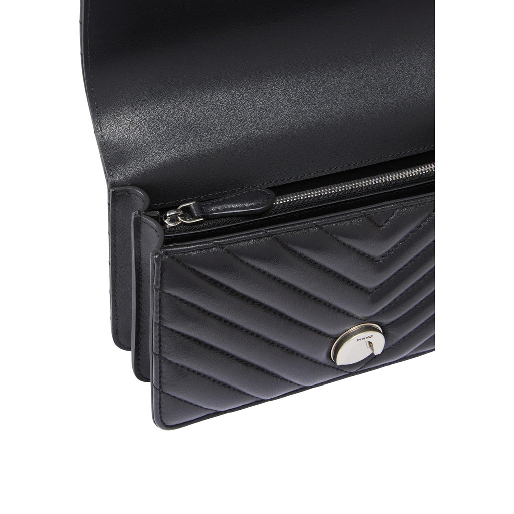 Pinko — Tasche Love One Mini Dc Sheep Nappa schwarz Damen — Ansicht 4