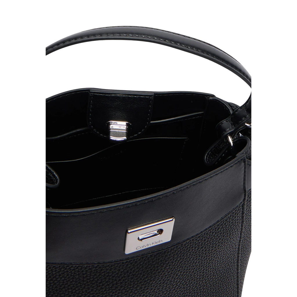 Calvin Klein — Sac bandoulière Mix Media Crossbody noir femme — vue 4