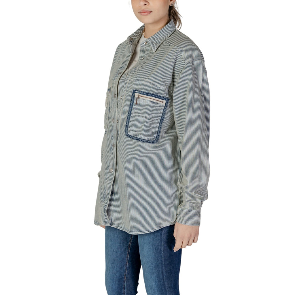 Replay — Chemise bleu femme — vue 2