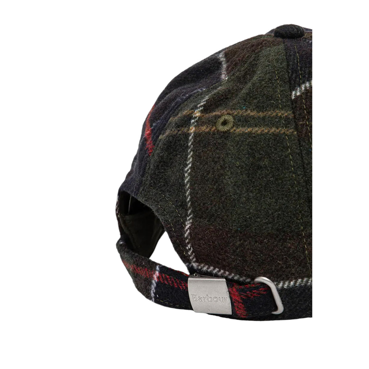 Barbour — Men's Green Galingale Tartan Cap — view 3