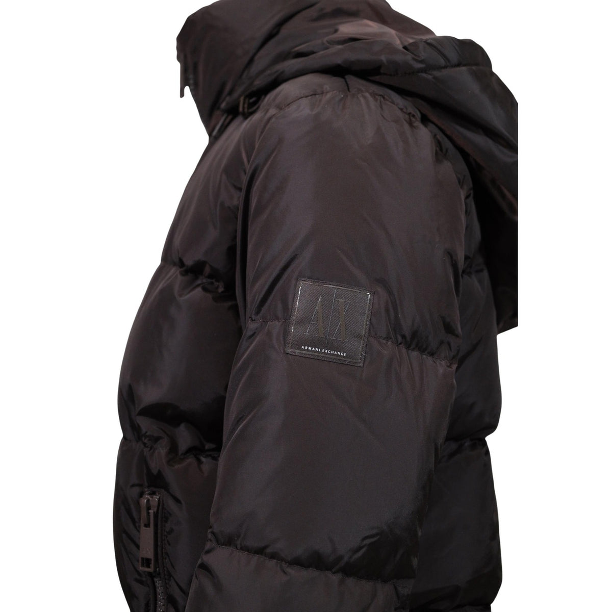 Armani Exchange — Bruine donsjacks voor dames — afbeelding 5