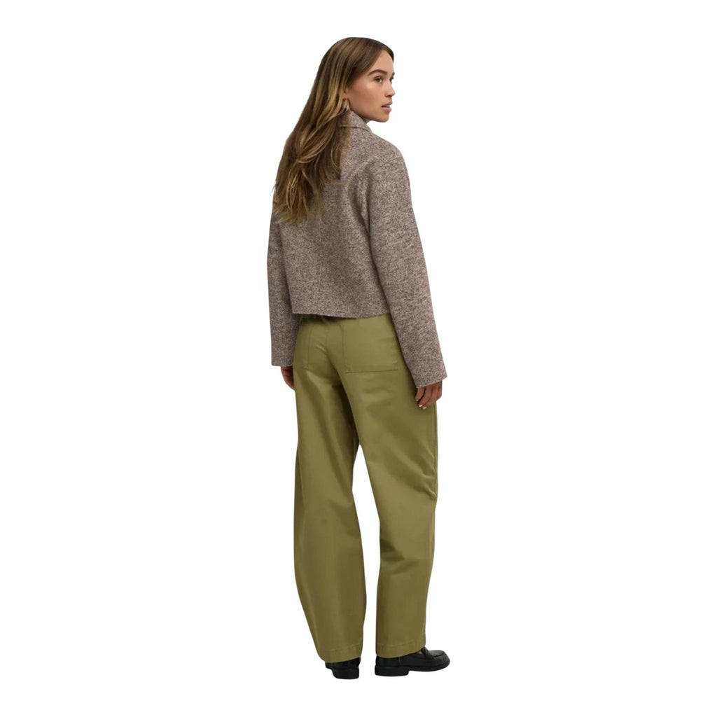 Jacqueline de Yong — Women’s brown herringbone Vinga jacket — view 4