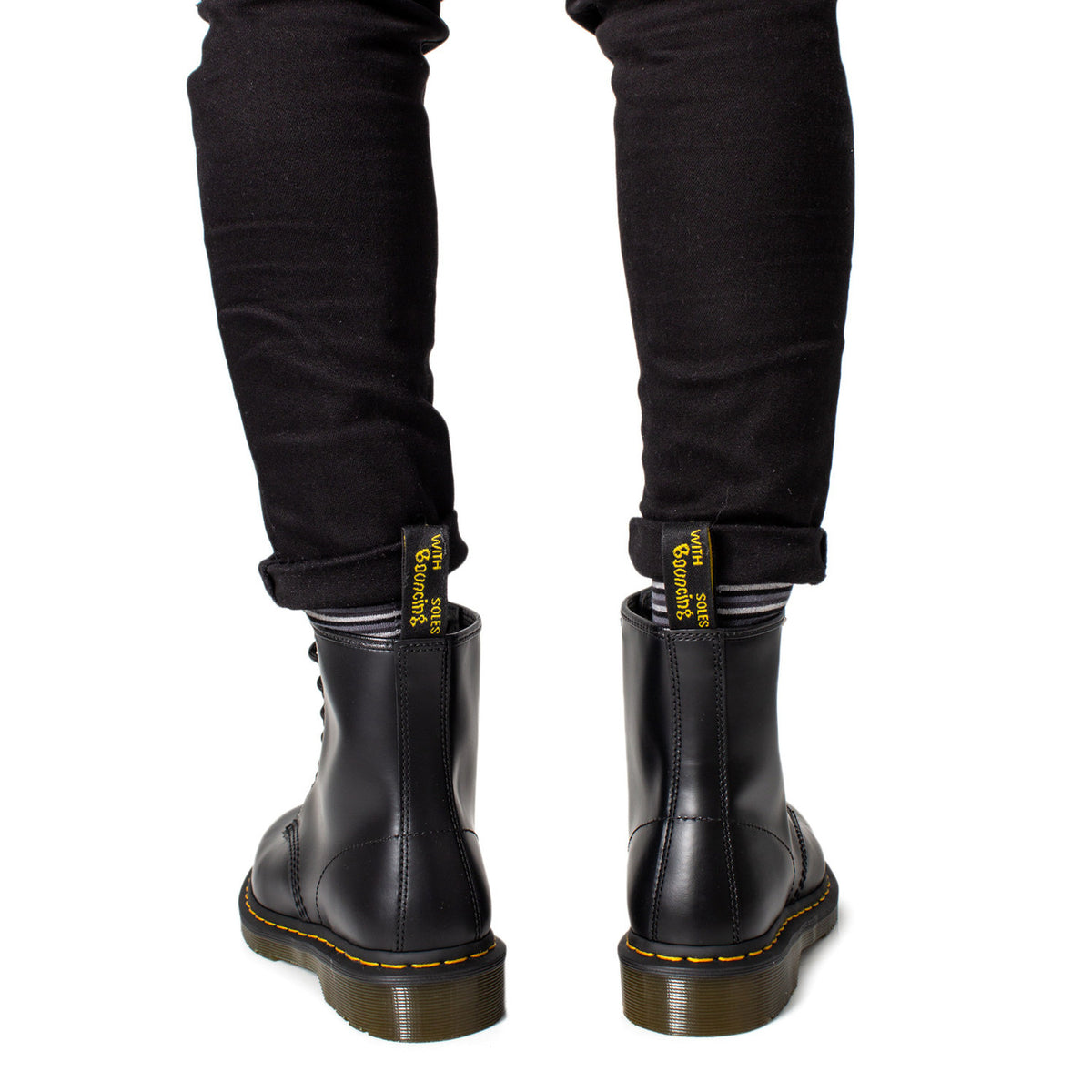 Dr. Martens — Bottes réf. 11822006 en cuir noir homme — vue 3