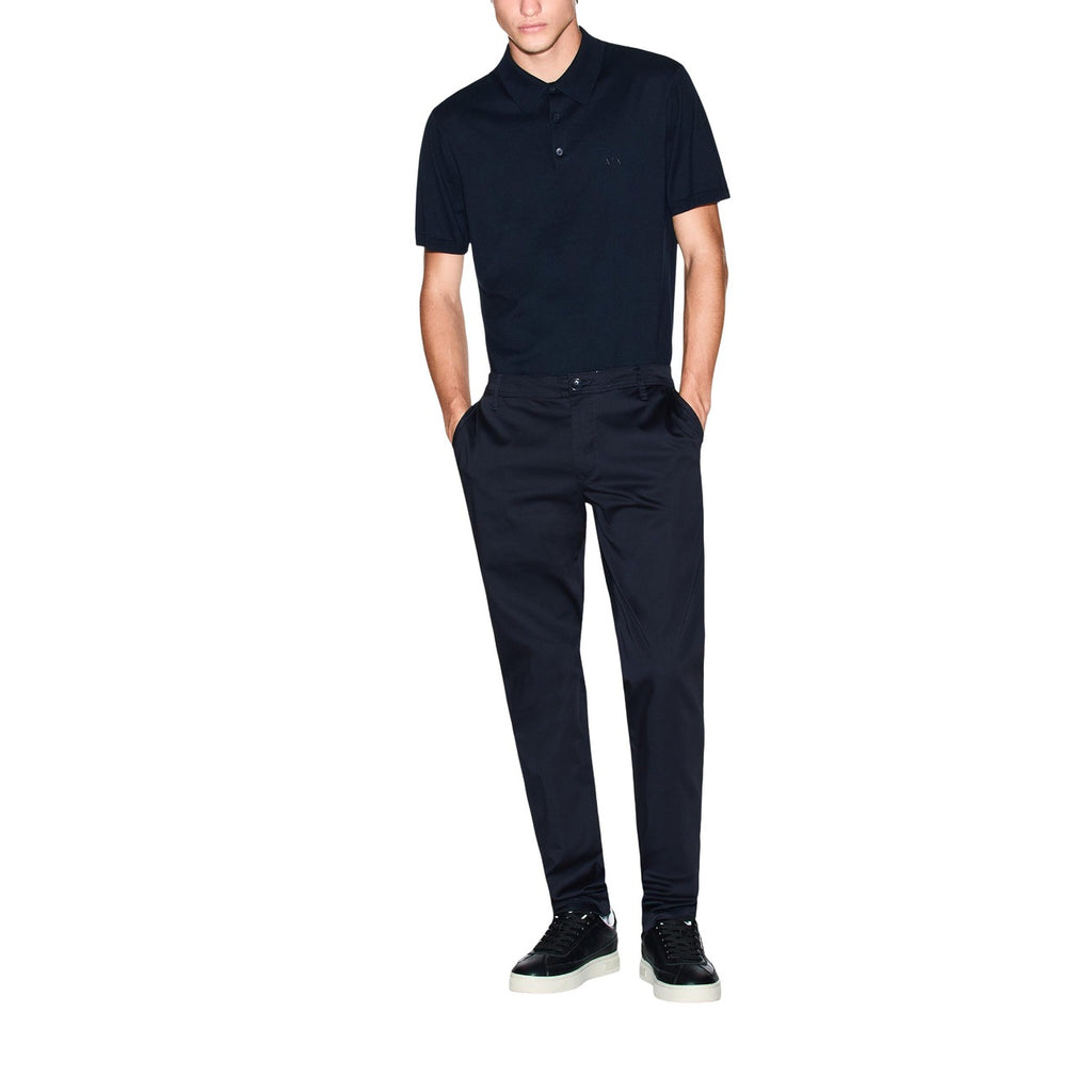 Armani Exchange — Pantalon stretch bleu homme — vue 5