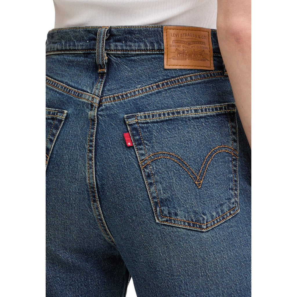 Levi’s — Women’s blue stretch straight jeans — view 4