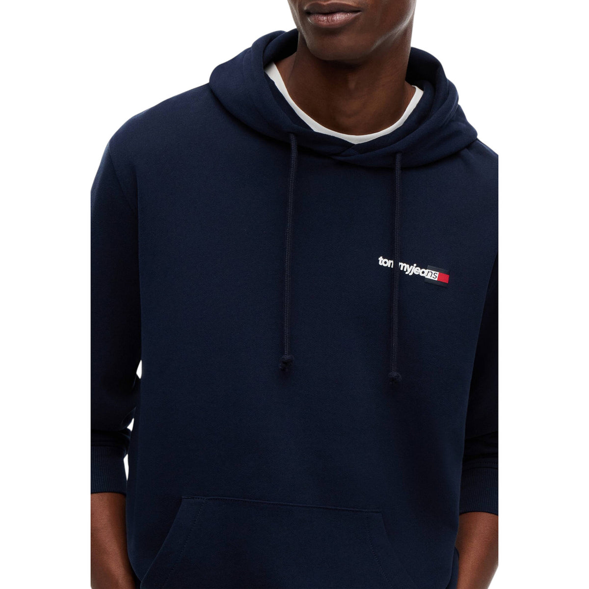 Tommy Jeans — Sweat bleu en coton bio homme — vue 4