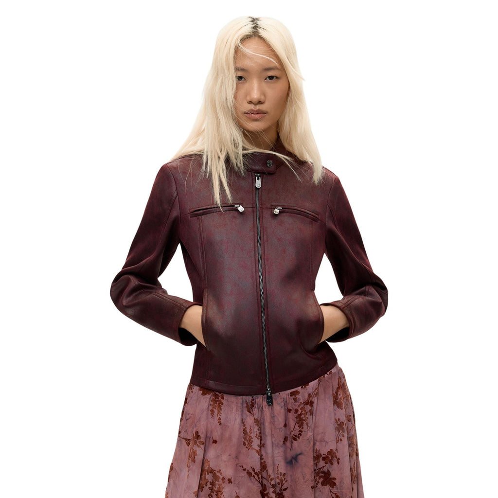 Desigual — Women’s burgundy Bikercy jacket