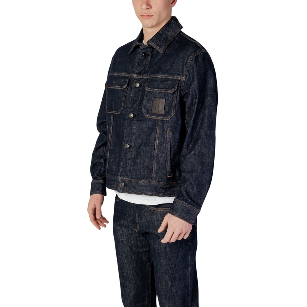 Armani Exchange — Veste stretch XM000343 bleue homme — vue 2