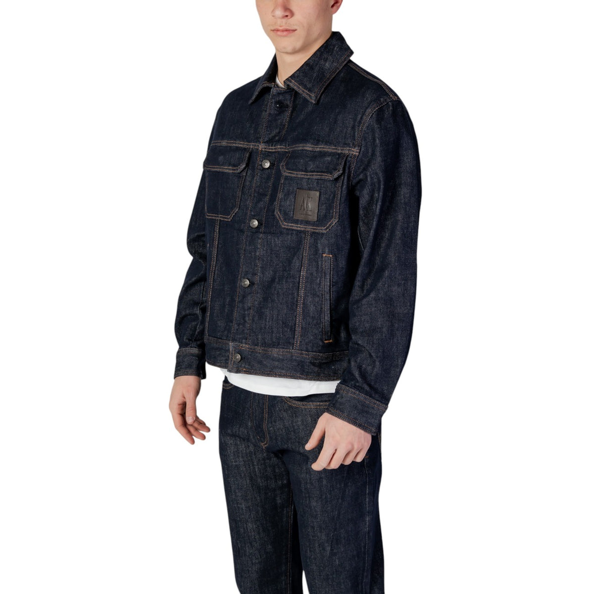 Armani Exchange — Veste stretch XM000343 bleue homme — vue 2