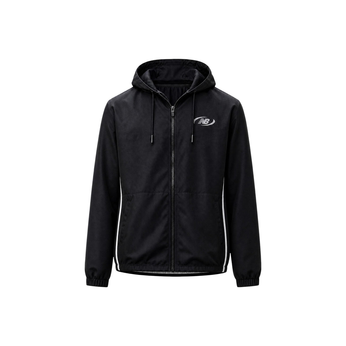 New Balance — Veste à capuche réf. MJ62Y8SJBK noir homme — vue 2
