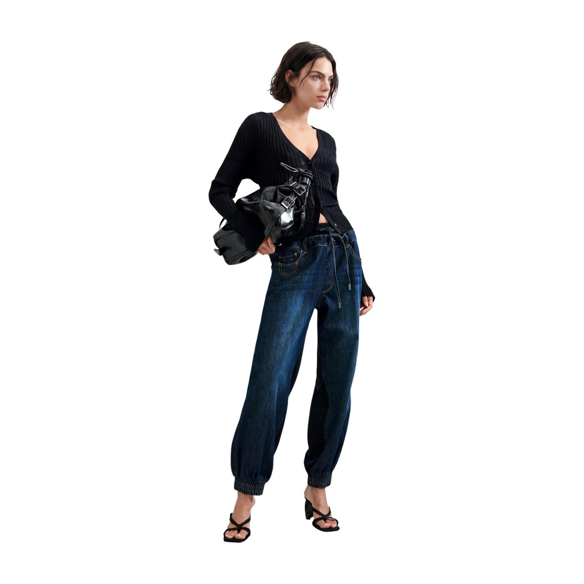 Desigual — Jean Denim Ibrid bleu femme — vue 5