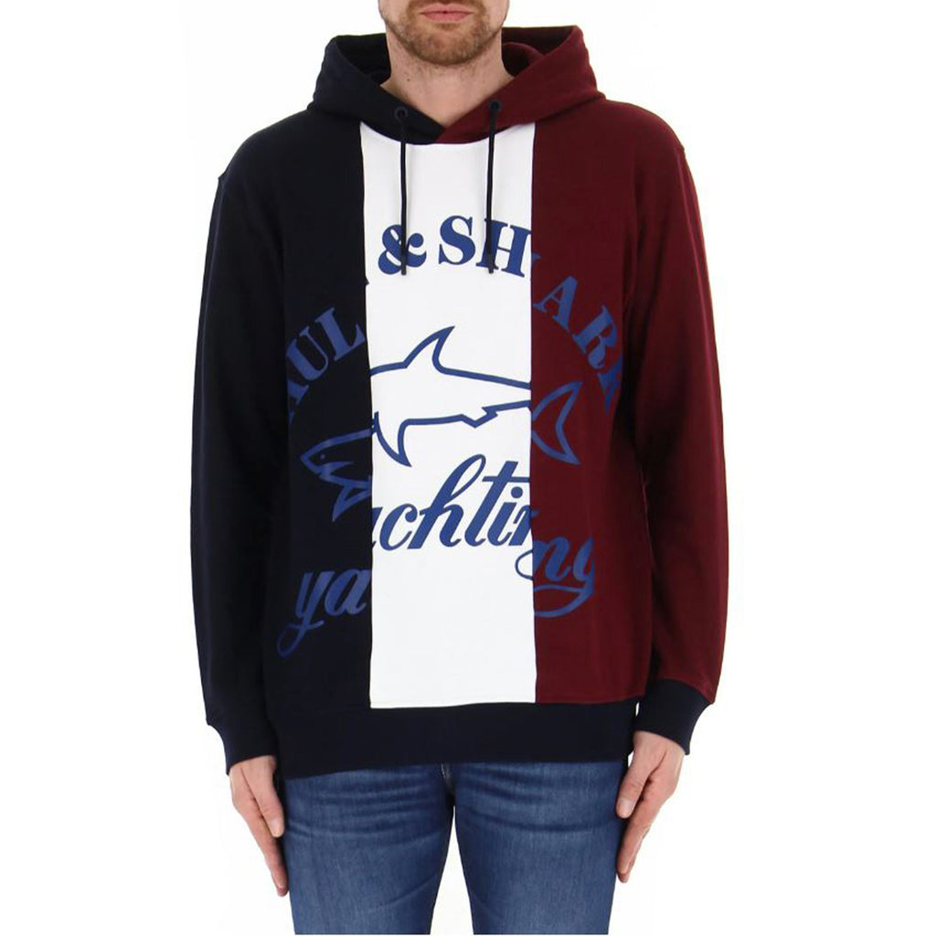 Paul&shark — Men's multicolored hoodie B_44379 — view 2
