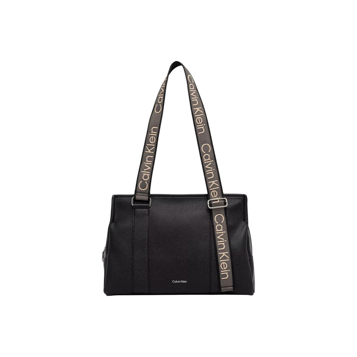Calvin Klein — Sac noir réf. WEBBING ADJ STRAP TOTE femme