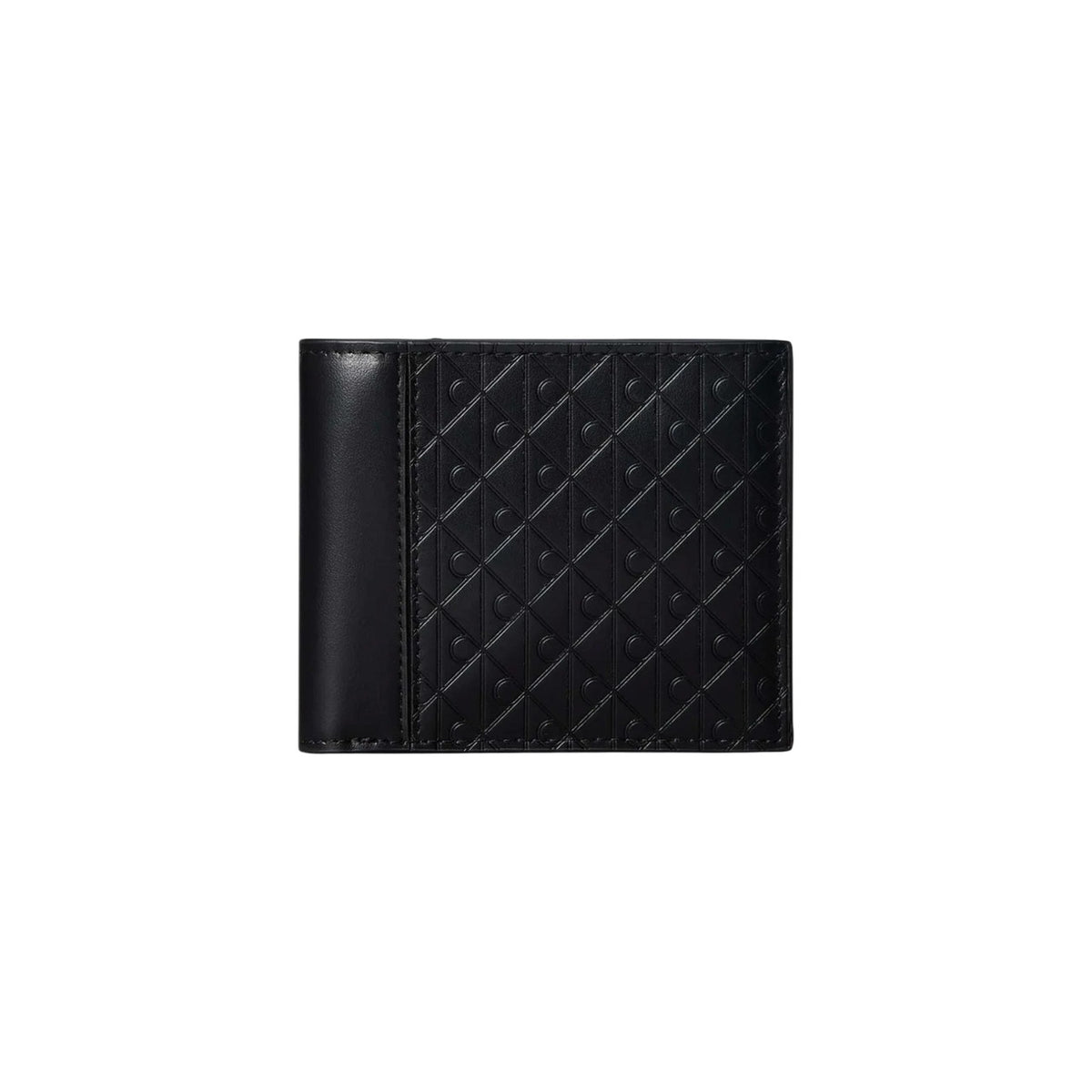 Calvin Klein — Schwarze Refined Emblem Mix Herren-Geldbörse
