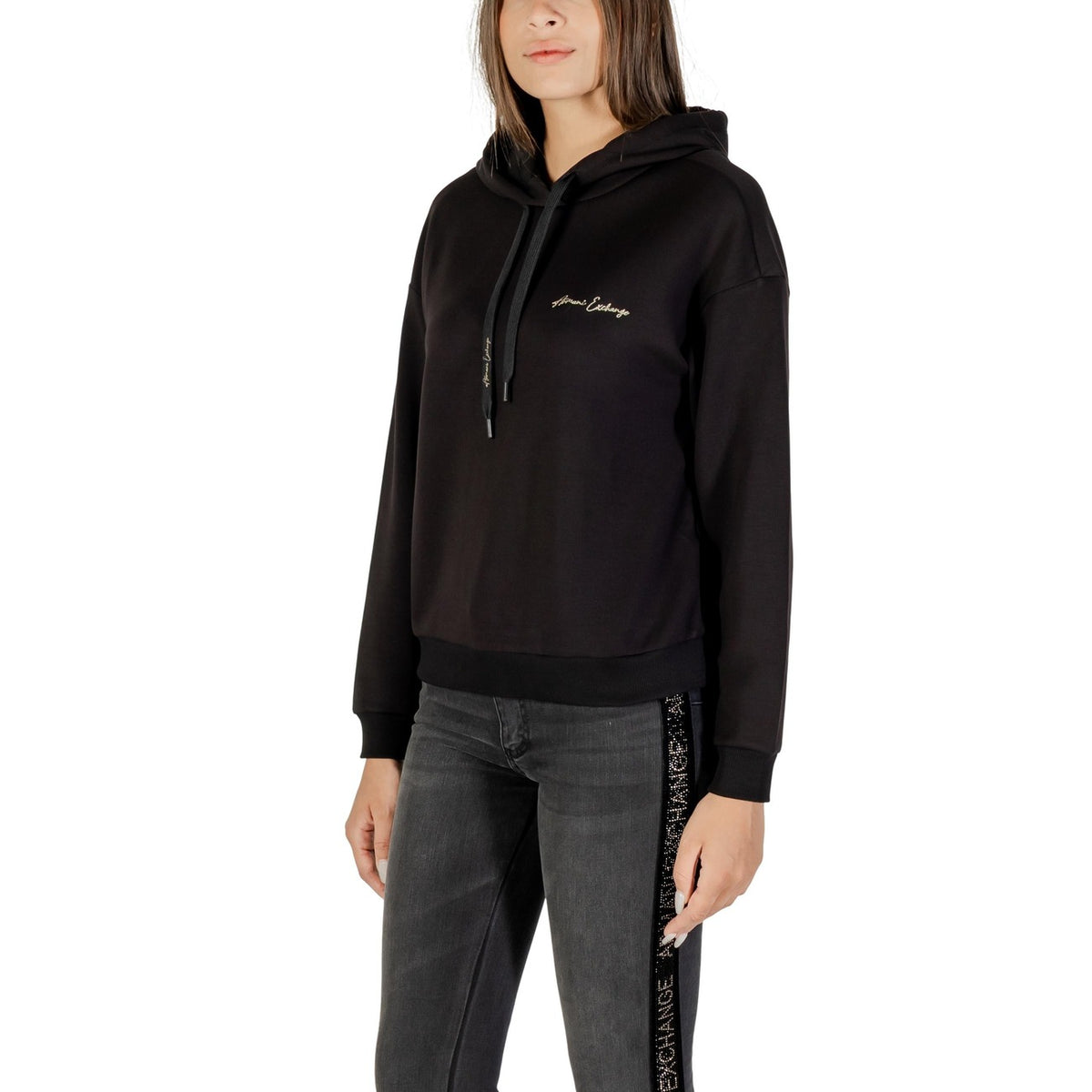 Armani Exchange — Sweatshirt XW000836 black woman — view 2