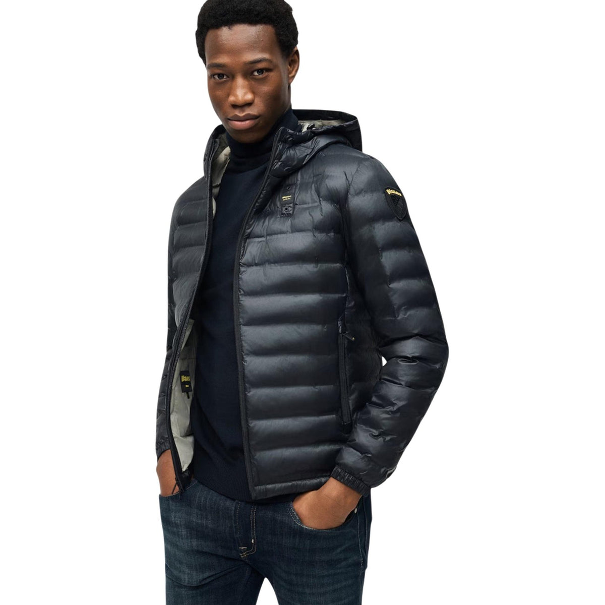 Blauer — Doudoune Charles noire homme — vue 3