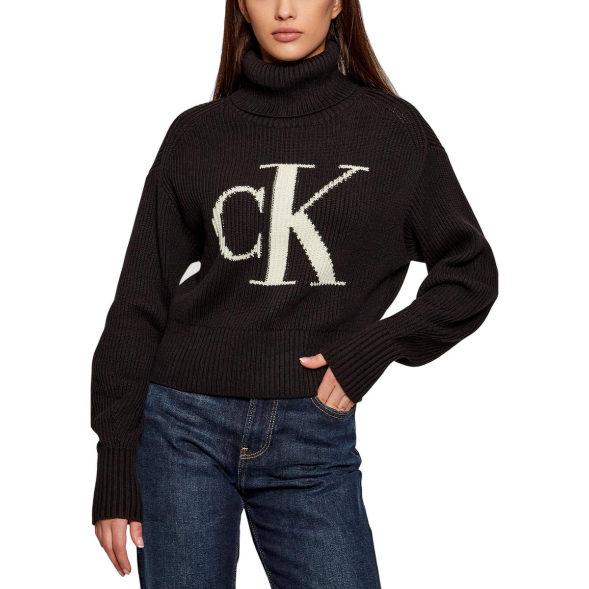 Calvin Klein Jeans — Pull LV047D349G noir femme