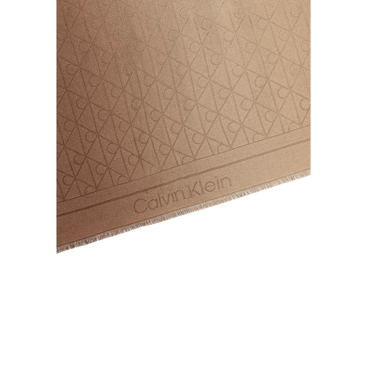 Calvin Klein — Echarpes beige réf. GRADIENT EMBLEM SQUARE SCARF 70X femme — vue 2