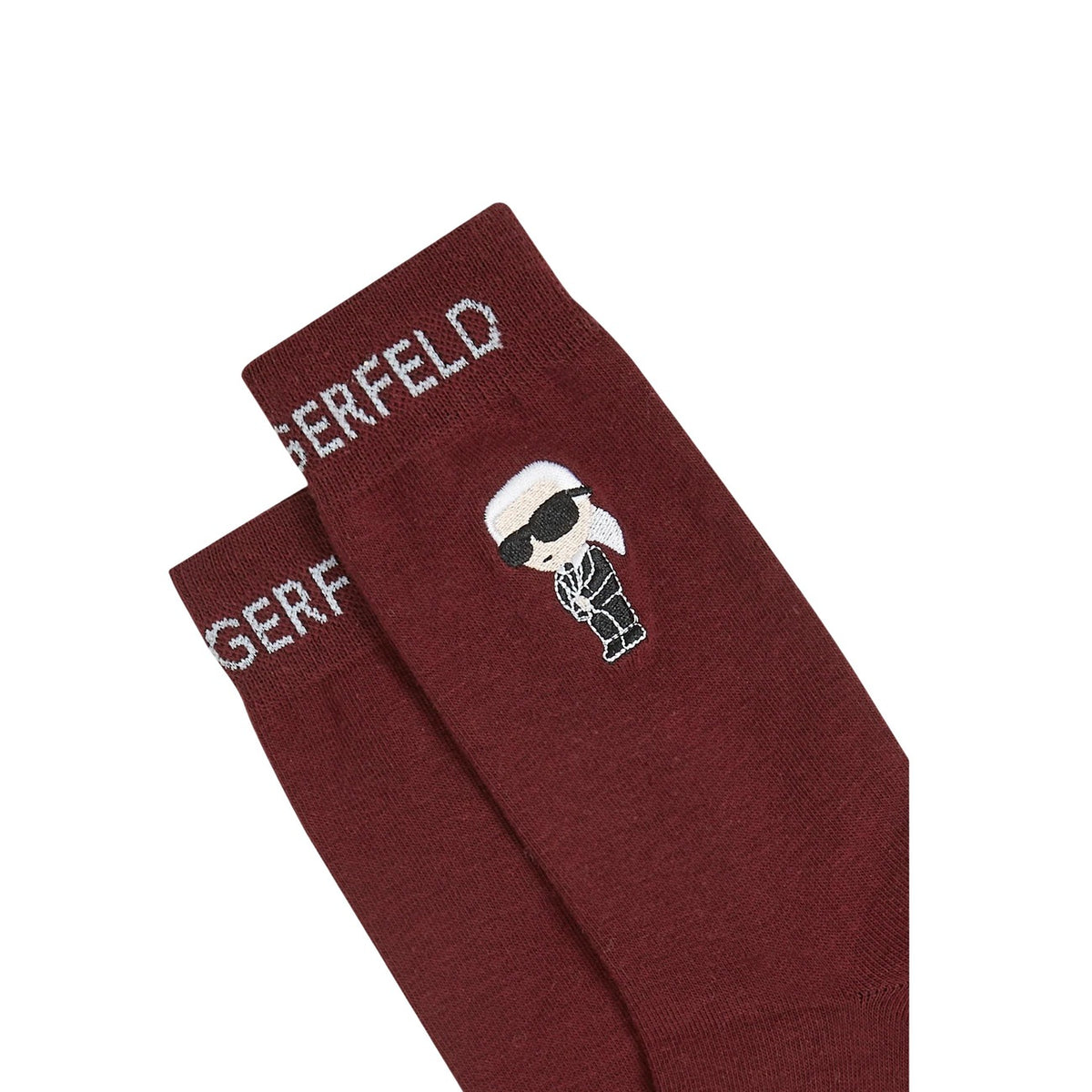Karl Lagerfeld Jeans — Pack of 3 pairs of women's burgundy socks — view 2