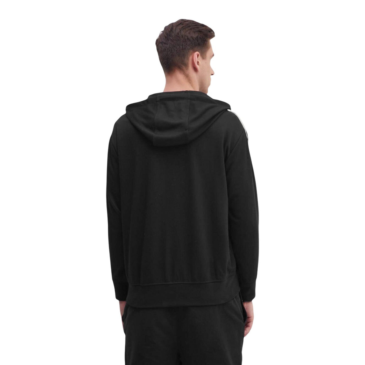 Armani Exchange — Sweat à capuche noir homme — vue 3