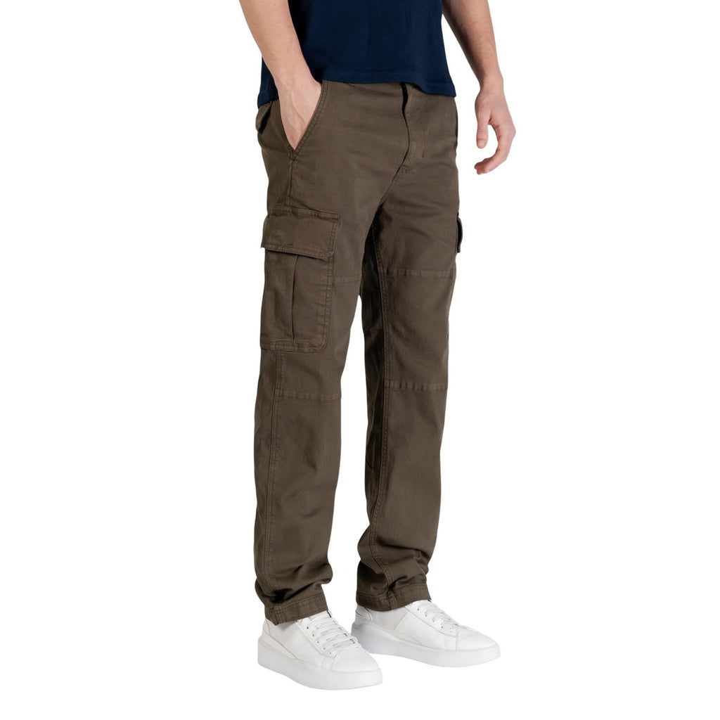 Tommy Jeans — Men’s green stretch cotton pants — view 4