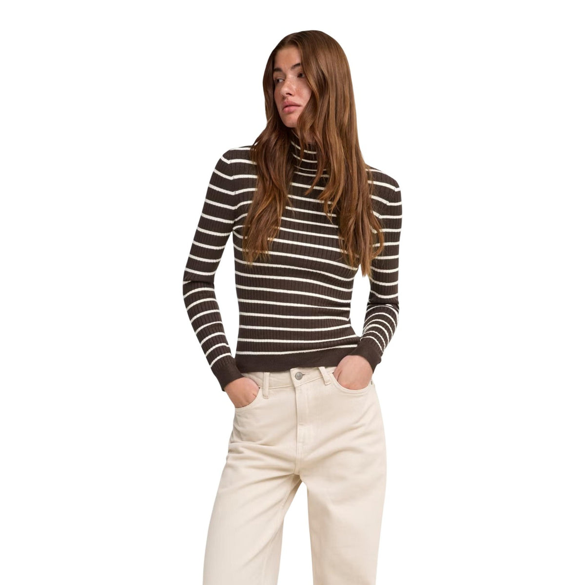 Only — Pull en maille col montant ONLKAROL femme — vue 6