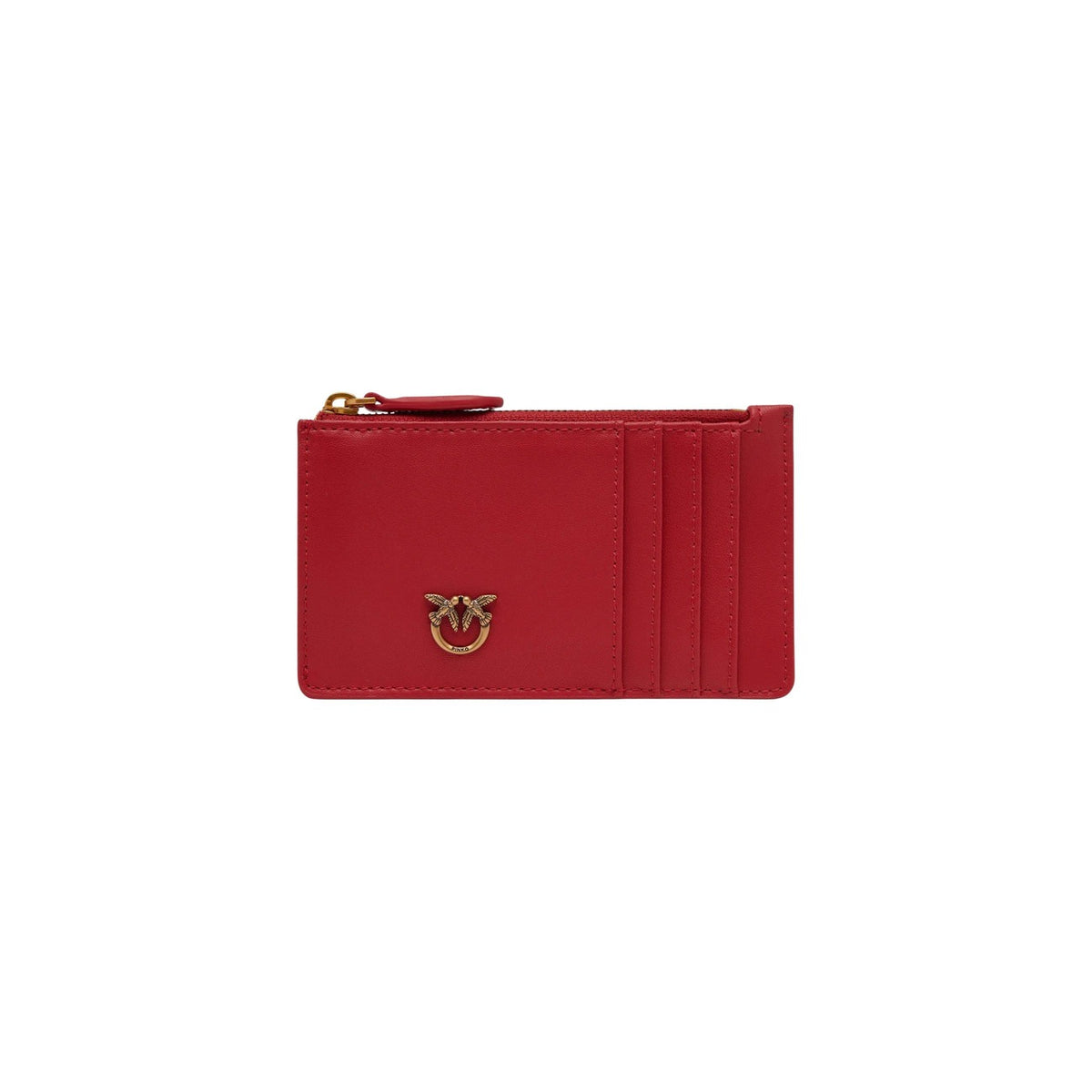 Pinko — Portefeuille Airone Vitello Seta en cuir femme — vue 6