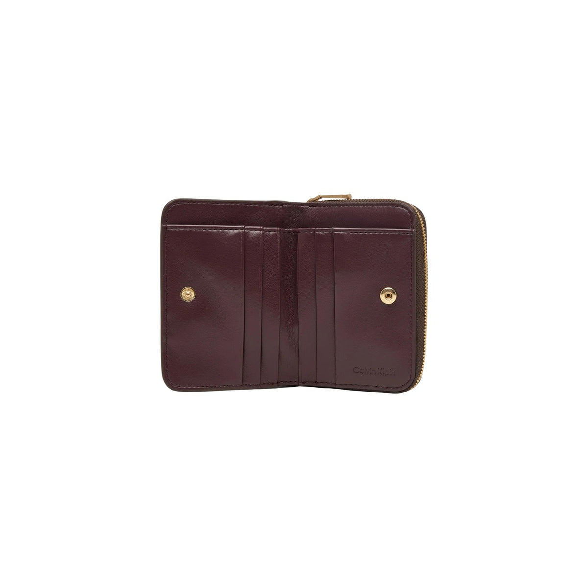 Calvin Klein — CK Croc Medium Flap damesportemonnee — bruin — afbeelding 3