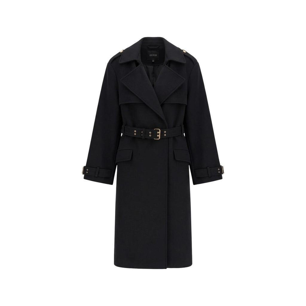 Guess — Eve Melton wool blend trench coat for women — view 2