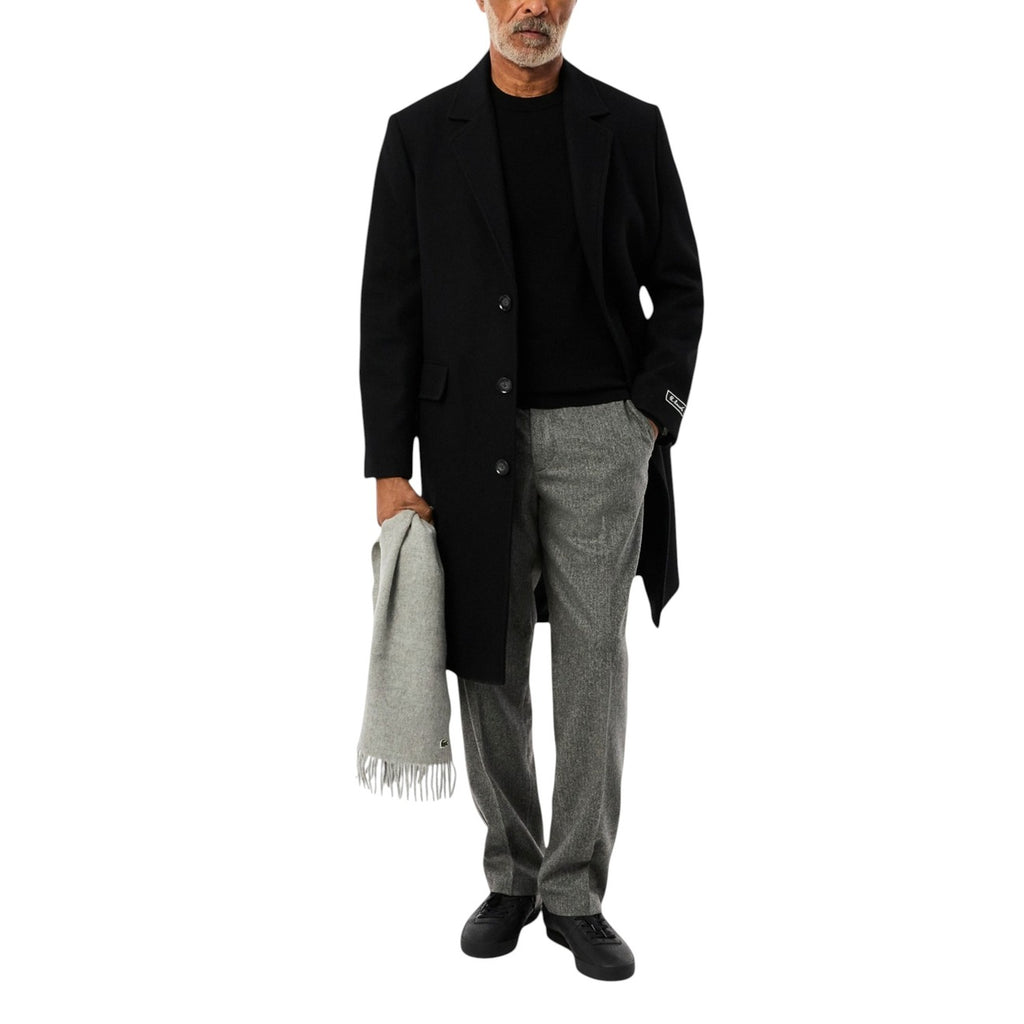 Lacoste — Men’s black round-neck sweater — view 3