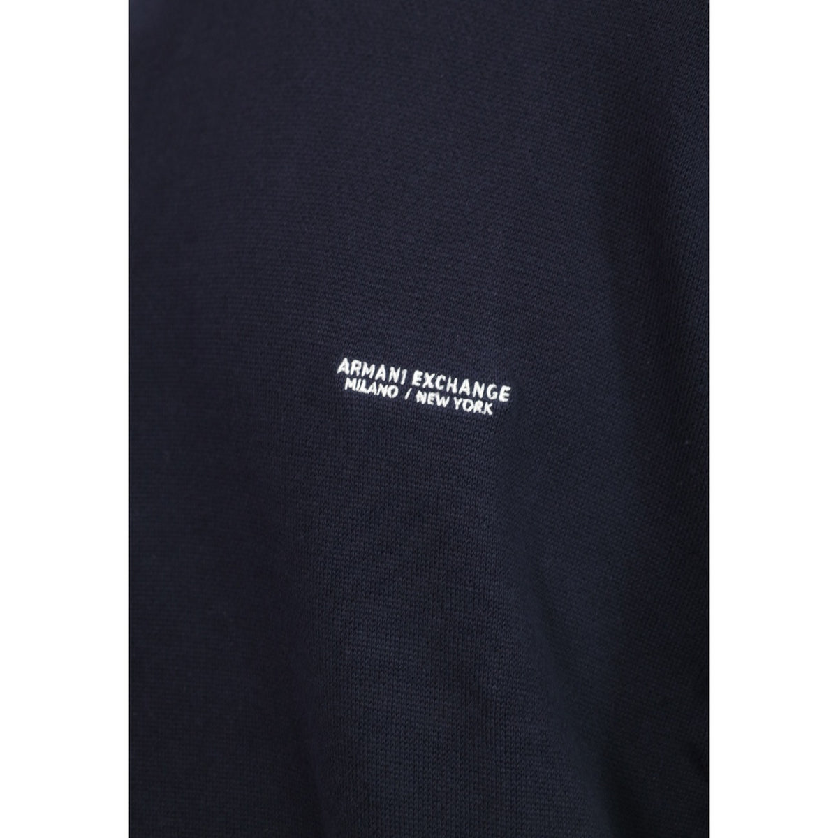 Armani Exchange — Men's blue cotton sweater — view 2