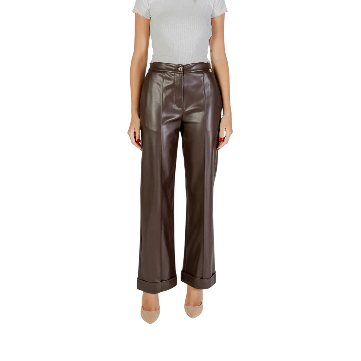 Liu Jo — broek bruin ref. MF5069 E0624 voor dames