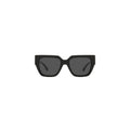Versace — Women's 53mm black acetate square sunglasses